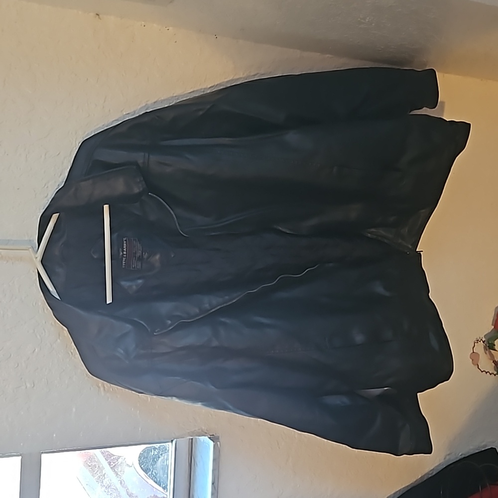 Black leather jacket